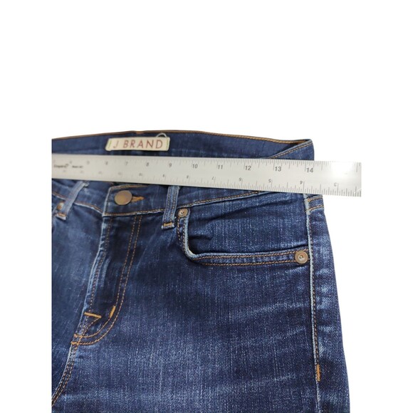 J Brand Mid Rise Straight Leg Jeans Raw Hem Ink Wash Women's Size 27 Stretch - Picture 3 of 7